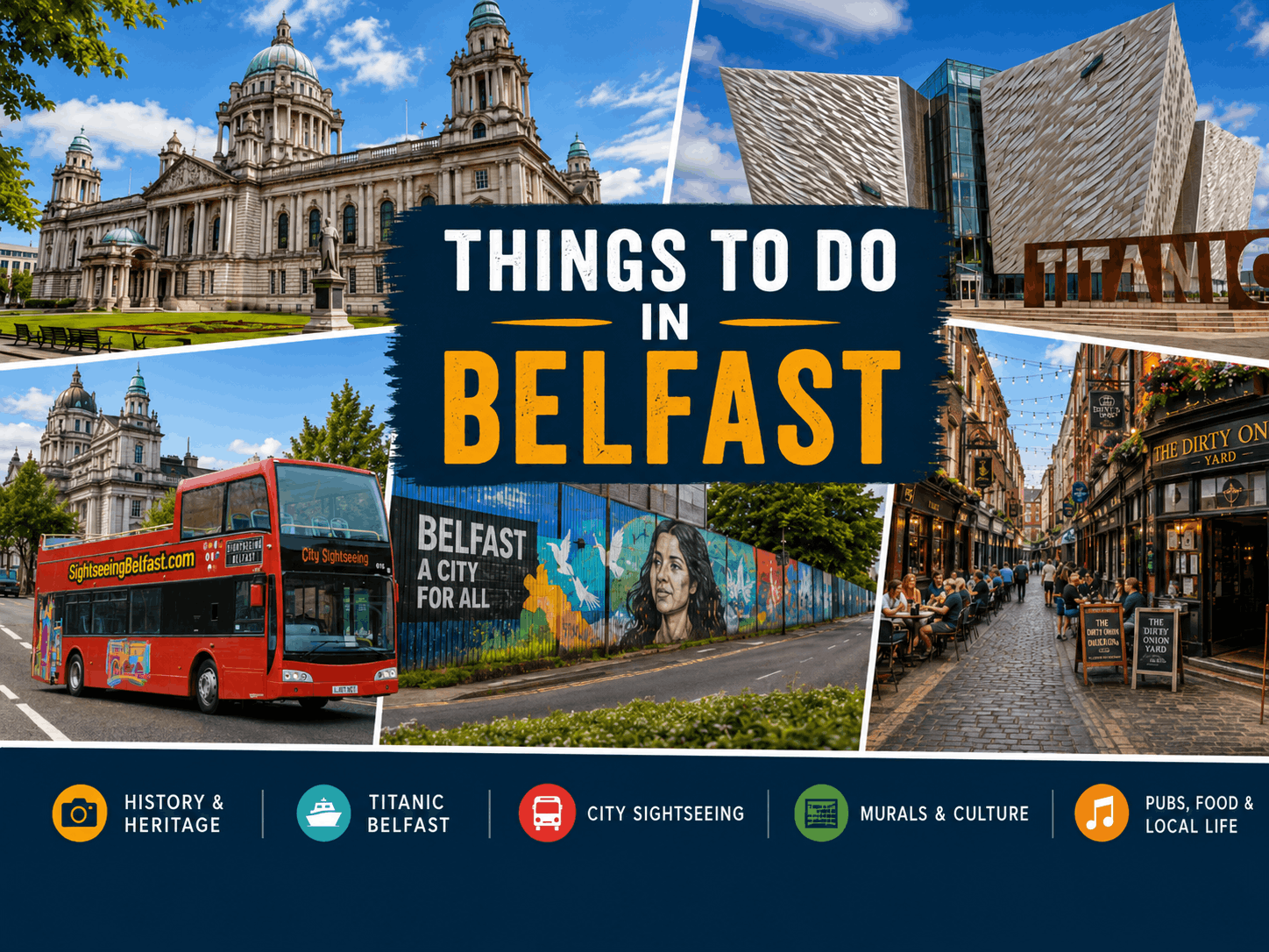 Things to do in Belfast including city sightseeing, Titanic Belfast and local attractions